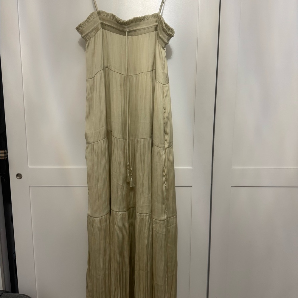 Elegant light Green Maxi Dress